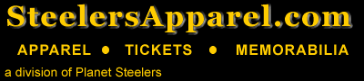 Steelers apparel and tickets